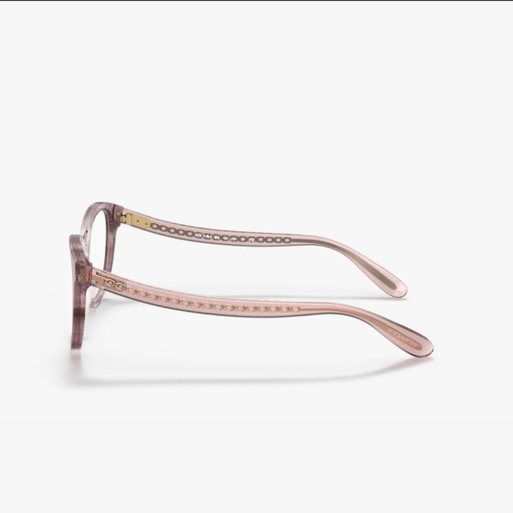 Coach glasses frame clear pink